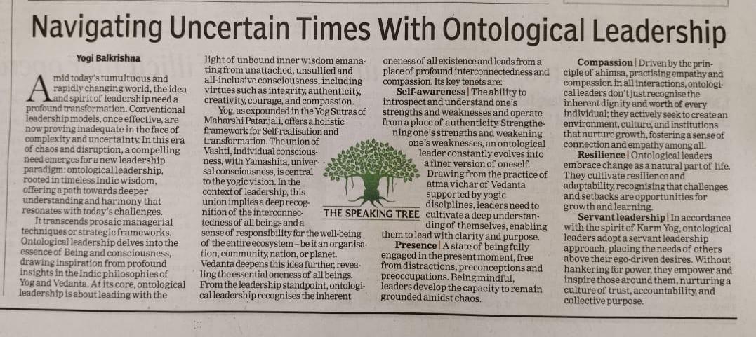 Navigating Uncertain Times With Ontological Leadership
